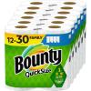 imageBounty QuickSize Paper Towels White 12 Family Rolls  30 Regular RollsWhite