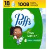 imagePuffs Plus Lotion Facial Tissue 18 Cubes 56 Tissues Per Box56 Count Pack of 18