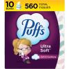 imagePuffs Ultra Soft Facial Tissues 18 Cubes 56 Facial Tissues Per Box56 Count Pack of 10