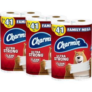 imageCharmin Toilet Paper Ultra Strong Clean Touch 18 Family Mega XL Rolls  126 Regular Rolls341 sheet Pack of 24