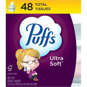 imagePuffs Ultra Soft Facial Tissues 18 Cubes 56 Facial Tissues Per Box48 Count Pack of 1