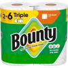 imageBounty Full Sheet Paper Towels White 2 Triple Rolls  6 Regular RollsWhite