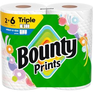 imageBounty SelectASize Paper Towels White 2 Mega Rolls  8 Regular RollsPrints